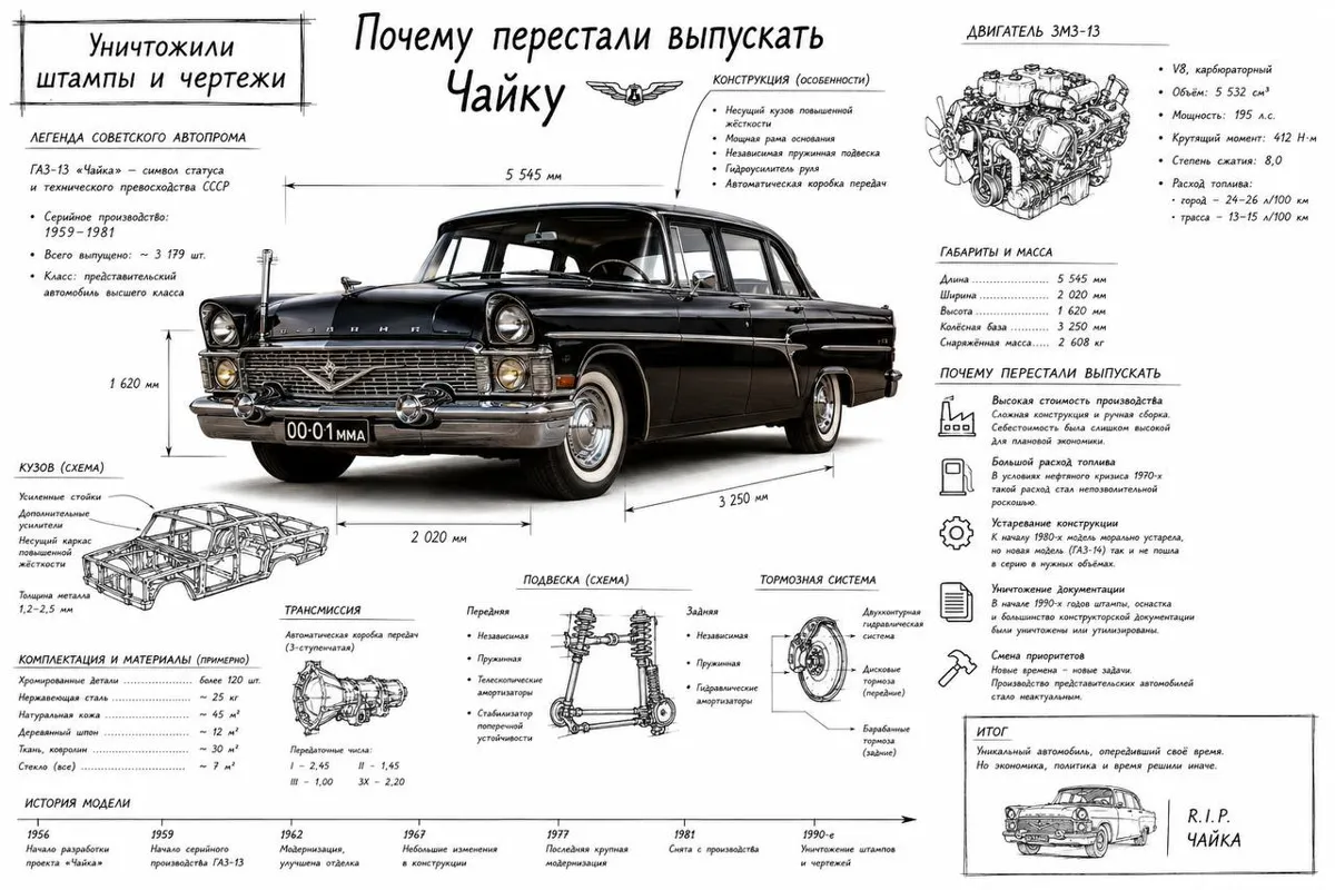 Когда перестали выпускать «Чайку» — страна как будто потеряла что-то важное