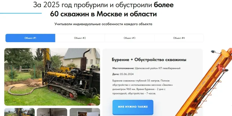 Примеры работ с описанием объекта и выполненных работ