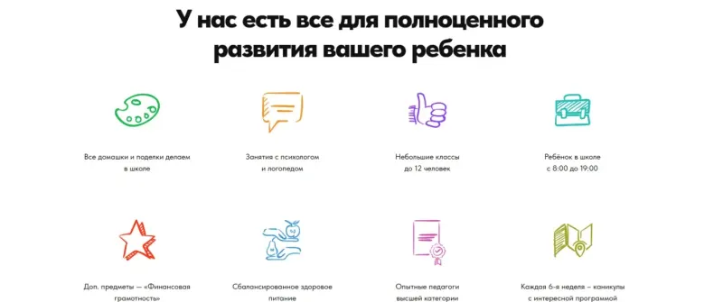 Всё для развития ребёнка: занятия, питание, педагоги