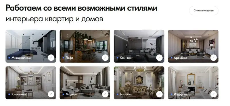 Стили интерьера: от минимализма до барокко
