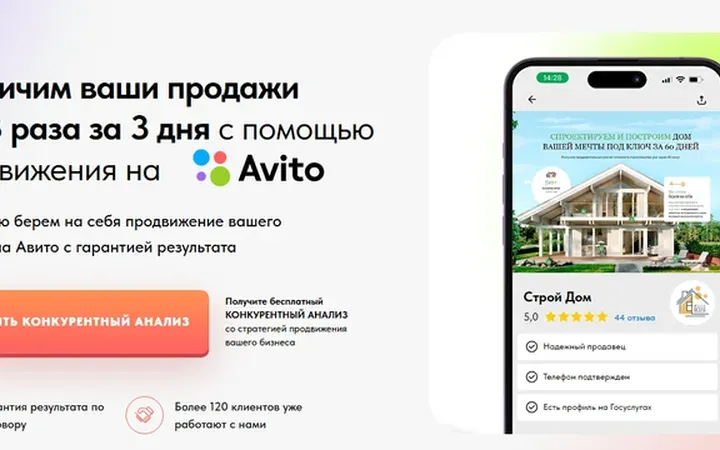 Продвижение на Авито: квиз-лендинг