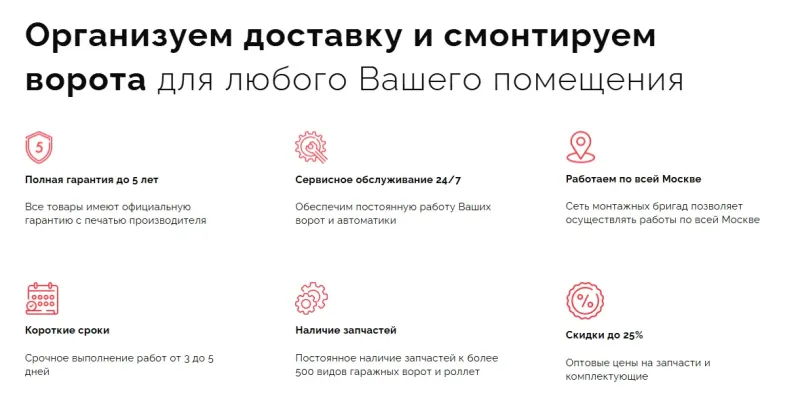 Доставка, монтаж, гарантия и сервис