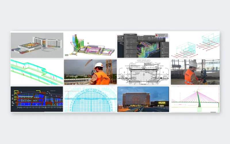 Галерея объектов: 3D-модели, чертежи и съёмка на площадках