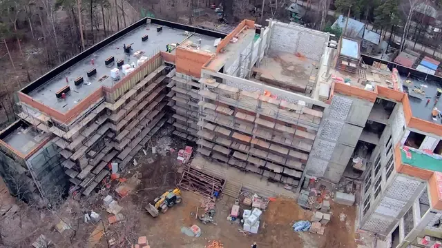 Пушкино: стройка с высоты