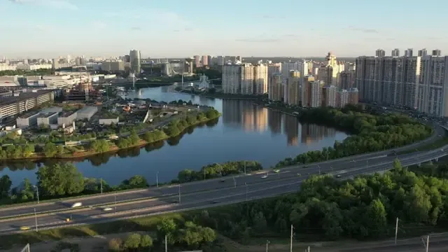 Митино и Красногорск с высоты