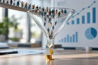 Воронка посетителей над графиками отчётов